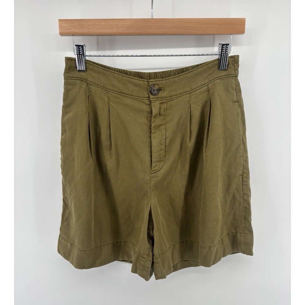 NWOT Faherty Arlie Tourist Shorts Sz 4 Pleated Linen Flowy Momcore Preppy Sample